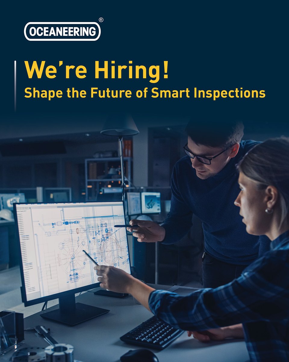 Oceaneering's tweet photo. We're looking for talented Software Developers, UI Designers, Testers, Architects, &amp; Analysts to tackle real-world challenges with innovative solutions. Be part of our mission for smarter, safer systems. Apply at https://t.co/skGryNbLW4 #TechCareers https://t.co/6dCJUURxPK