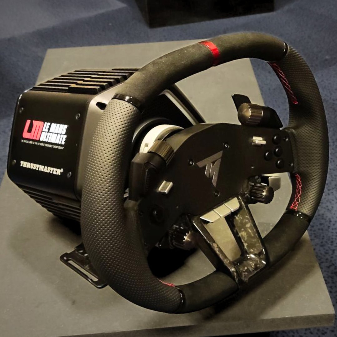 Thrustmaster Official (@tmthrustmaster) on Twitter photo Outfitted with custom <a href="/LeMansUltimate/">Le Mans Ultimate</a> black plates and the Hypercar Wheel Add-On, this T818 base is ready to hit the road to Le Mans! Outfitted with custom <a href="/LeMansUltimate/">Le Mans Ultimate</a> black plates and the Hypercar Wheel Add-On, this T818 base is ready to hit the road to Le Mans!