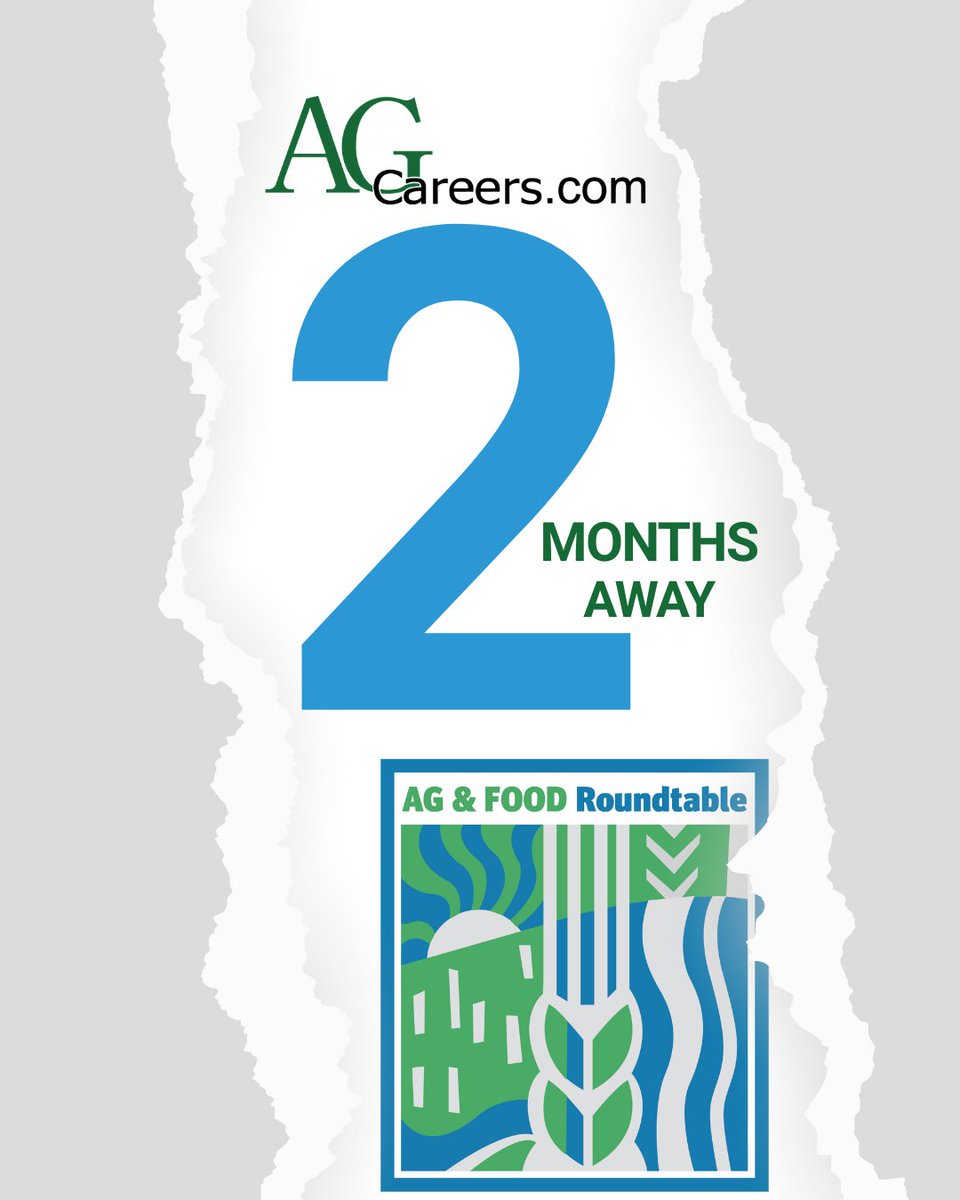 AgCareers's tweet photo. ⏳ The countdown is ON... we're just 2 months away from the AgCareers Roundtable!

Get ready for big ideas, bold conversations, and meaningful connections that will shape the future of ag talent. 🌾💼

Have you saved your seat yet? 👉 https://t.co/YyKXjCDA12

#AgRT #CountdownToRT https://t.co/JeyUr2e7dM