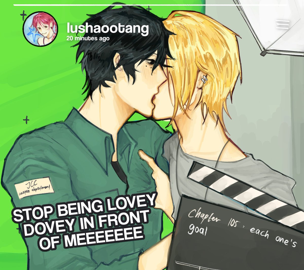 Day 4: celebrities au, does this even count as one? #natsushin #NatsuShinWeek2025