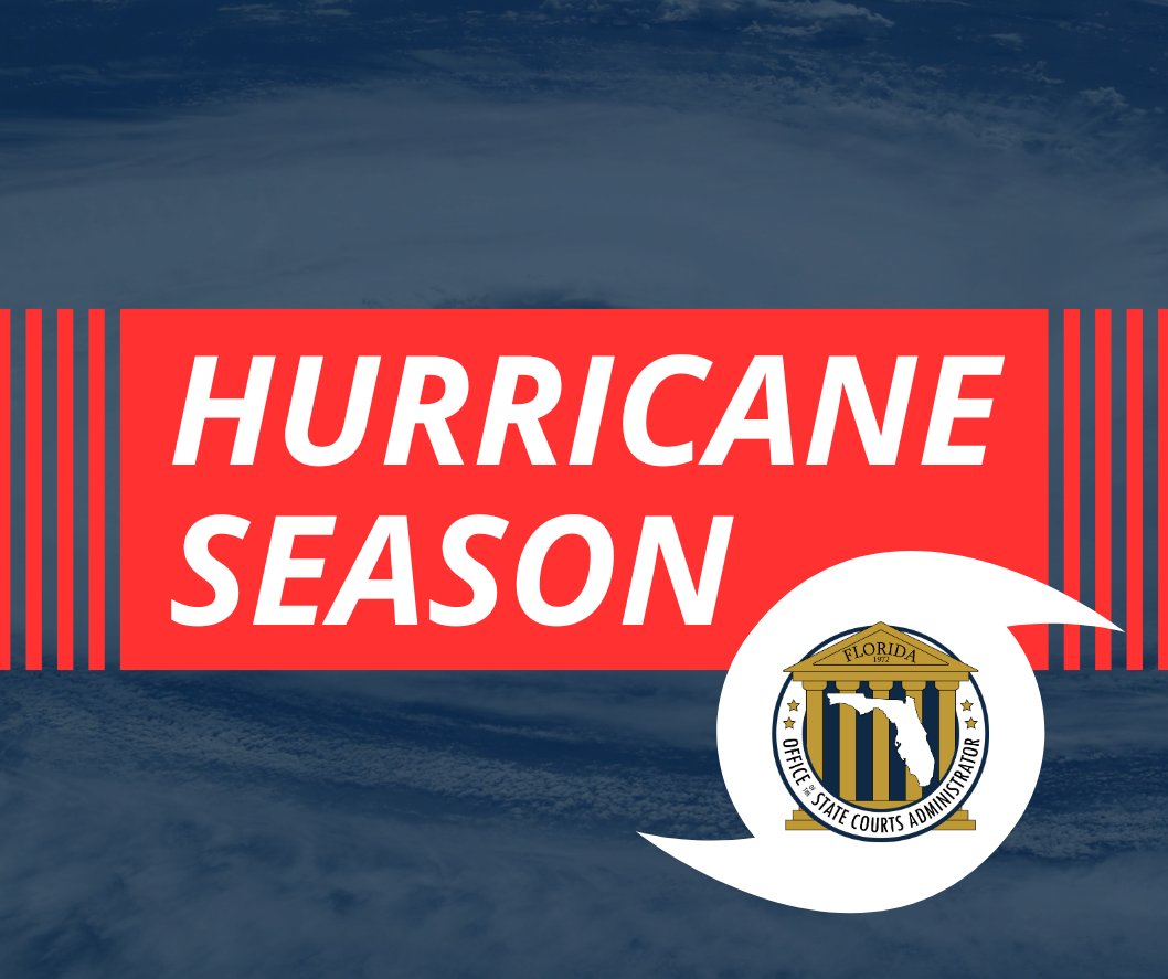 Now is the time to review hurricane preparedness plans. Visit the Florida Courts website for more. flcourts.gov/hurricane2025