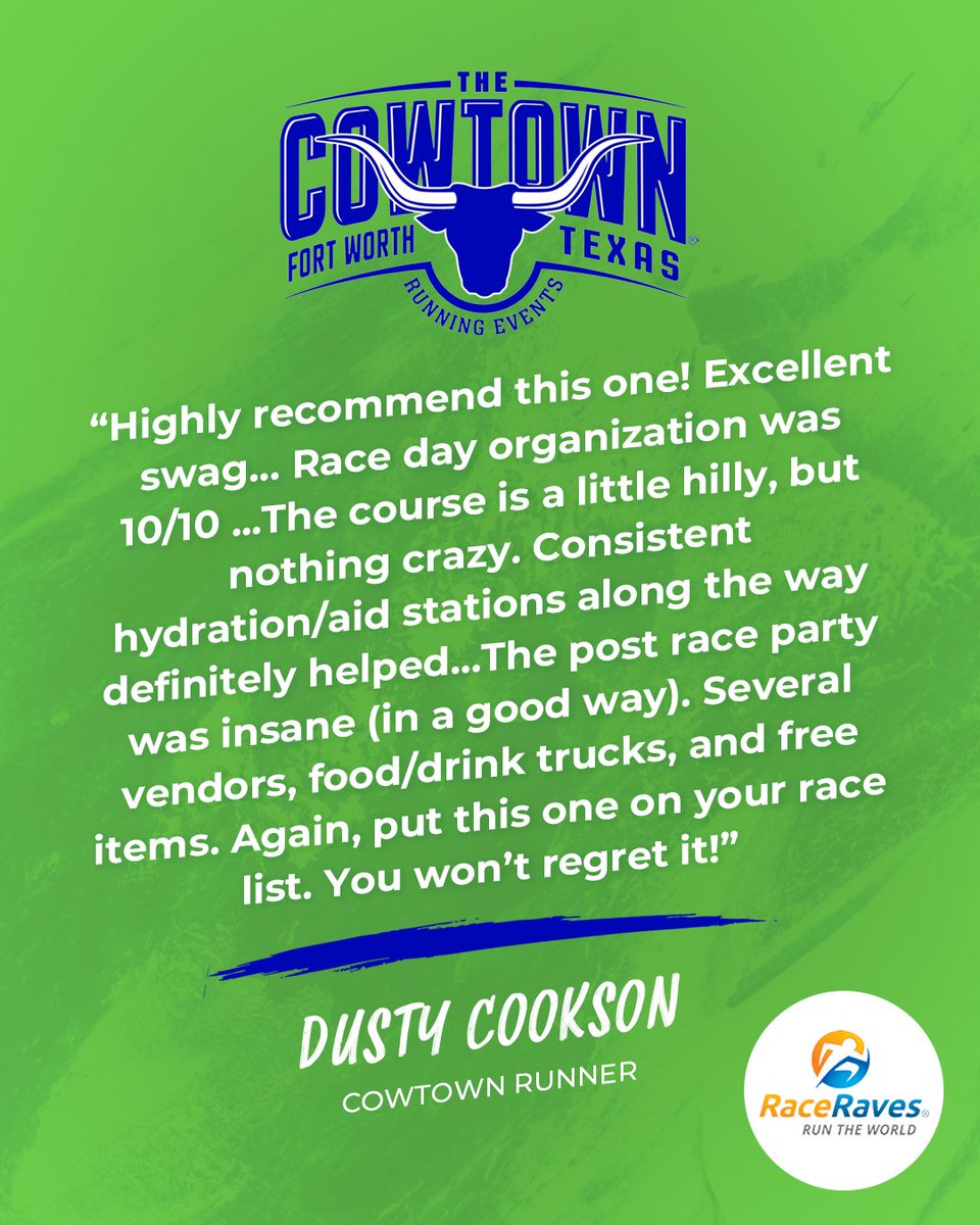 The Cowtown Marathon (@thecowtown) on Twitter photo The Cowtown, powered by <a href="/bswhealth/">Baylor Scott & White Health</a> , knows how to run hard and party hard! Join us next year! The Cowtown, powered by <a href="/bswhealth/">Baylor Scott & White Health</a> , knows how to run hard and party hard! Join us next year!