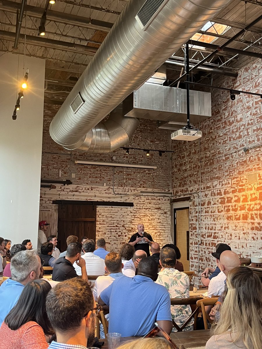 Shout out to <a href="/seanplanchard/">Sean Planchard</a> and <a href="/ClintFiore/">Clint Fiore 🦬 DM for Biz Deals</a> for pulling together an ETA/SMB networking event in Charlotte. Standing room only for the <a href="/The_CLT_ETA_Grp/">The Charlotte ETA Group</a> group!

If you’re running a small business or SMB -curious. Get involved. The community both here and IRL is strong!