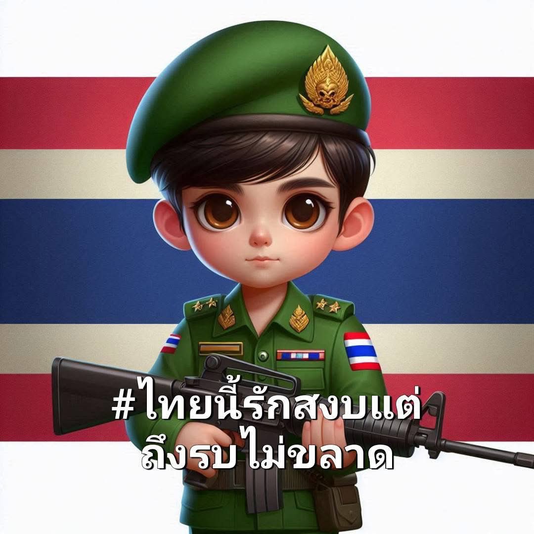 #ไทยนี้รักสงบแต่ถึงรบไม่ขลาด