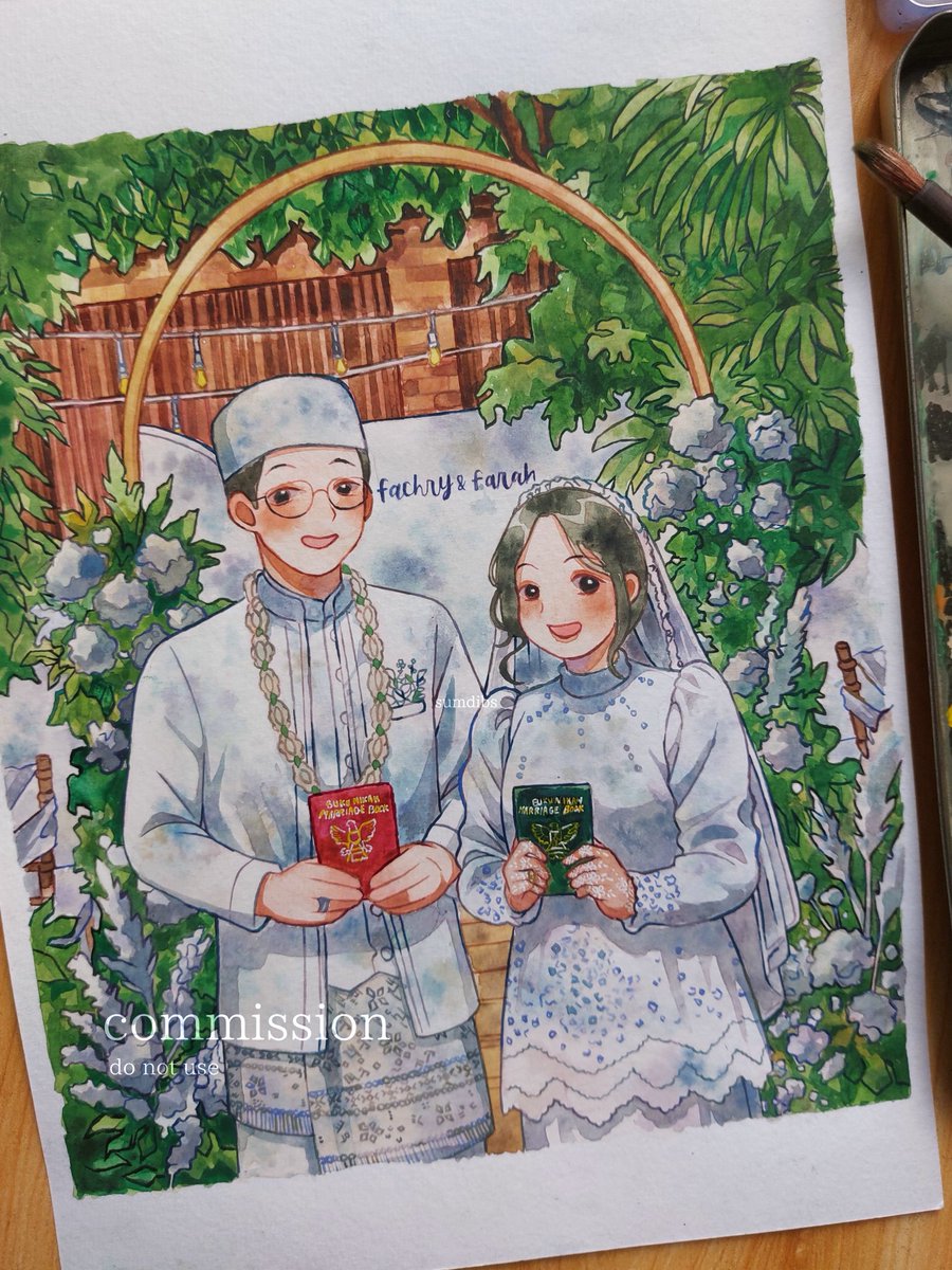 komisien ^__^ #watercolor