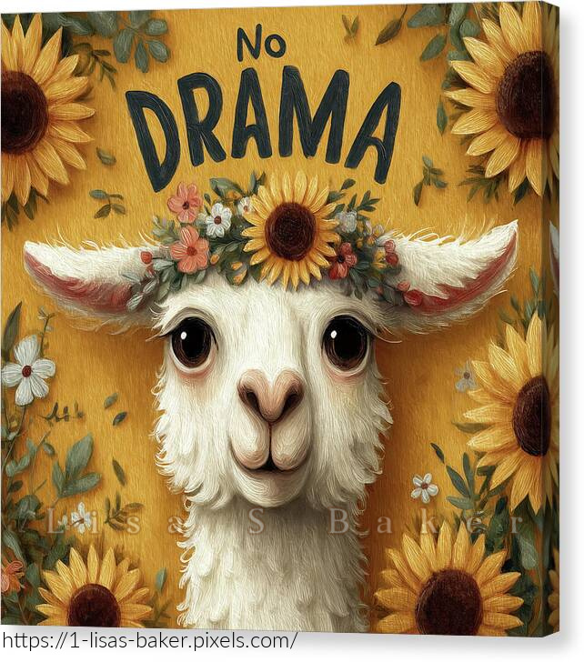 LisaSBaker444's tweet image. No Drama Llama: fineartamerica.com/featured/no-dr… 

#llama #nodrama #llamalovers #fun #art #arte #artwork #wallart #homedecor #artforhome #artforsale #wallartforsale #artprints #canvasprints #wordart #cuteanimals #artistonx #buyintoart