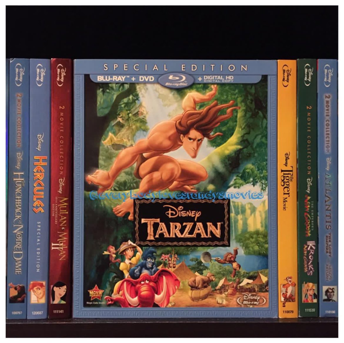 RandysMovies's tweet photo. Movie: #Tarzan (1999)
Starring: #TonyGoldwyn #MinnieDriver #GlennClose #LanceHenriksen #BrianBlessed #NigelHawthorne #RosieODonnell #WayneKnight #ErikVonDetten #JasonMarsden
Directed By: #KevinLima and #ChrisBuck
#BluRay
#MovieNerd
#MovieCollector
#BluRayCollection
#MovieCollection
#MovieBuff
#DisneyAnimation
#PhysicalMedia
#FilmTwitter 🦍