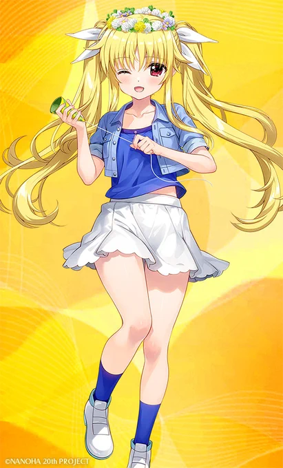フェイト・T・ハラオウン 私服モード☆ #なのは #nanoha #なのは20th #WS