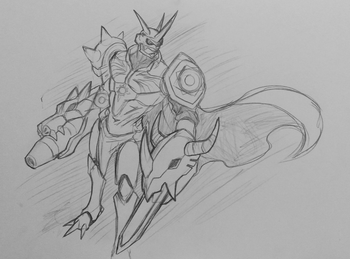 Omegamon/Omnimon sketch