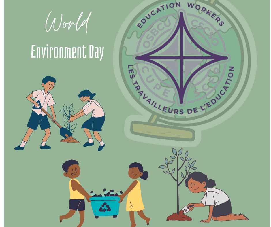 osbcucscso's tweet image. 🌍🎉💚 Join us in celebrating the earth and making a difference today! ! 🌿✨ Together, we can honour our planet by planting trees, cleaning up our neighborhoods, and sharing sustainable practices.🌱🌸
#WorldEnvironmentDay #SaveourPlanet #OSBCU #CUPE