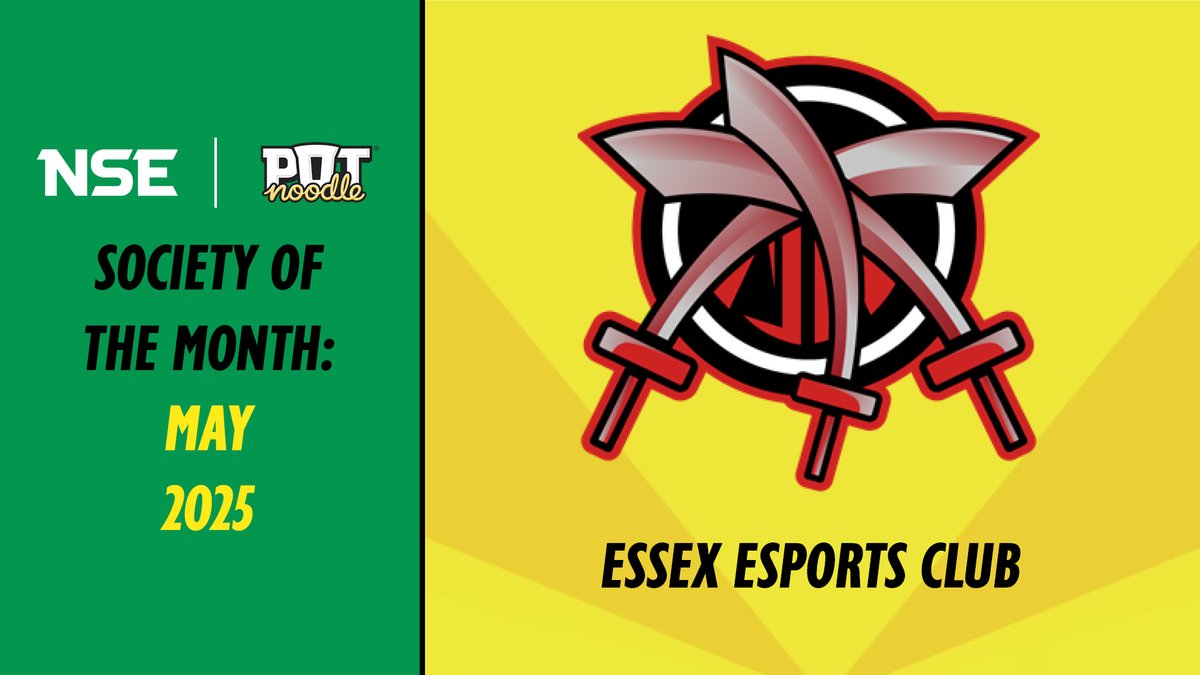 National Student Esports (@nse_gg) on Twitter photo π₯³ Congrats to <a href="/uoe_esports/">Essex Esports Club</a> for being picked as <a href="/PotNoodle/">Potty Noods</a> Society of the Month!
ποΈ We had a chat with their President, Leo, to hear more about their events in May.
π Read more here: nse.gg/news/pot-noodlβ¦ π₯³ Congrats to <a href="/uoe_esports/">Essex Esports Club</a> for being picked as <a href="/PotNoodle/">Potty Noods</a> Society of the Month!
ποΈ We had a chat with their President, Leo, to hear more about their events in May.
π Read more here: nse.gg/news/pot-noodlβ¦