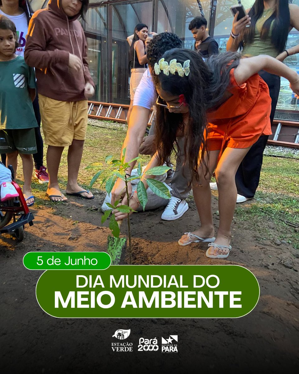 No Dia Mundial do Meio Ambiente, reforçamos nosso compromisso com a sustentabilidade! 💚 Por meio do projeto Estação Verde, levamos mais natureza e consciência ambiental para dentro da Estação das Docas. Cuidar do planeta é uma missão diária! 🌱♻️

 #EstaçãoVerde #MeioAmbiente