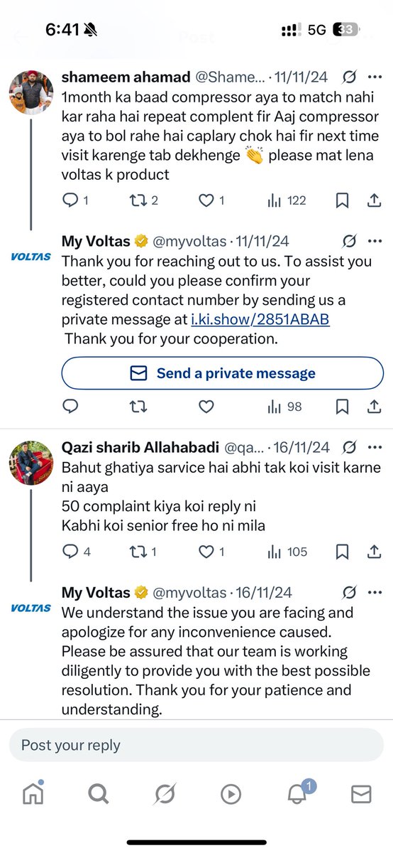 achal_sen's tweet photo. @myvoltas These templates are of no use. Stop sending these!!! https://t.co/WgvAmiwIqW
