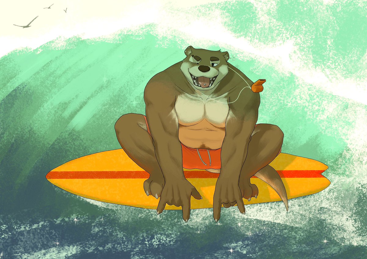 he likes surfing but not swimming for some reason

#EchoVN