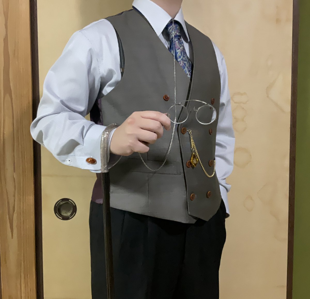 ダブルブレストのウェストコートはいいぞ!!