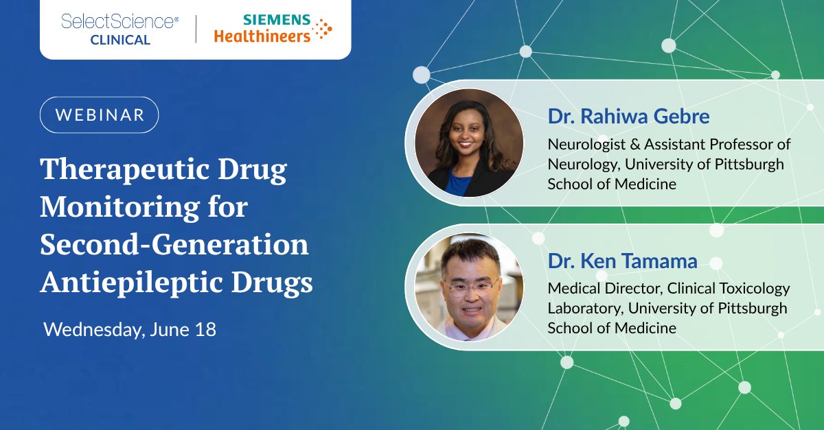 Learn about important aspects of therapeutic drug monitoring in epilepsy and strategies for laboratories to implement appropriate AED testing to support patient care. Register for this ACCENT and P.A.C.E accredited webinar: eu1.hubs.ly/H0kKdBN0 
#Neurology #Epilepsy
