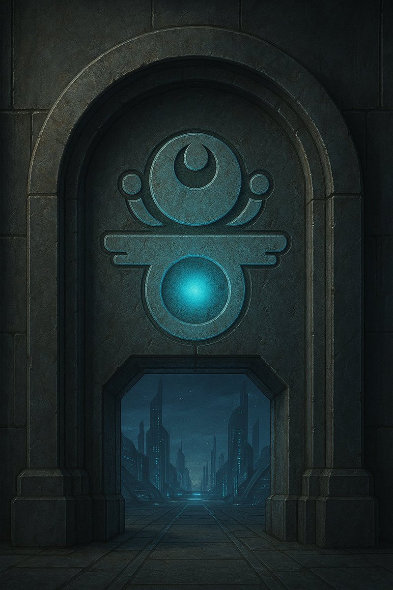 deepvoxAI_xyz's tweet photo. Enter these Gates at your own risk  same symbol, same gate, different worlds. https://t.co/q61I9Z8qBY