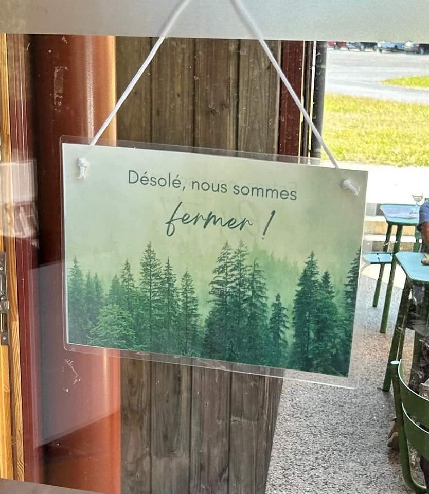 Non, c'est tout vert.