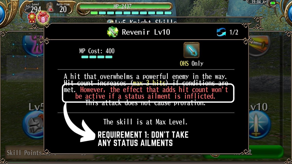 arata_id's tweet photo. Dear Toram Developer, you need to rework on Knight skill tree. Revenir and other skill in the knight skill tree is very opposite. Revenir need DEX and other need VIT.
Atleast make Revenir more easy to use because the requirements is too hard #toramrequest @bemmo_c @toram_pr https://t.co/zk65ojdbCh