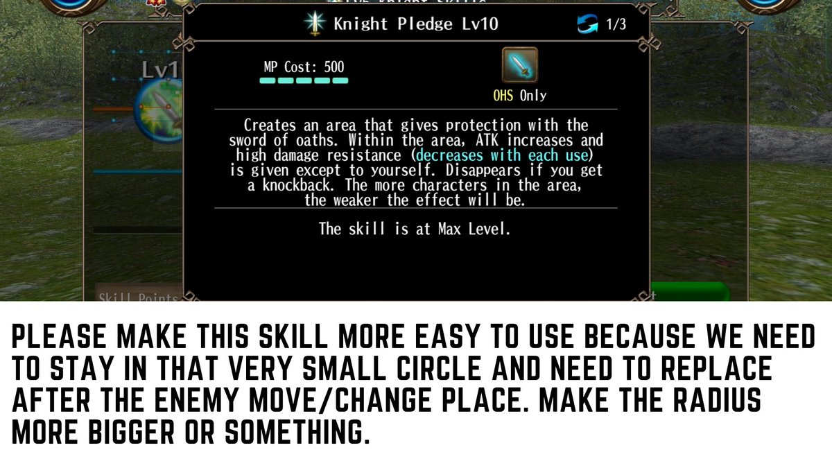 arata_id's tweet photo. Dear Toram Developer, you need to rework on Knight skill tree. Revenir and other skill in the knight skill tree is very opposite. Revenir need DEX and other need VIT.
Atleast make Revenir more easy to use because the requirements is too hard #toramrequest @bemmo_c @toram_pr https://t.co/zk65ojdbCh