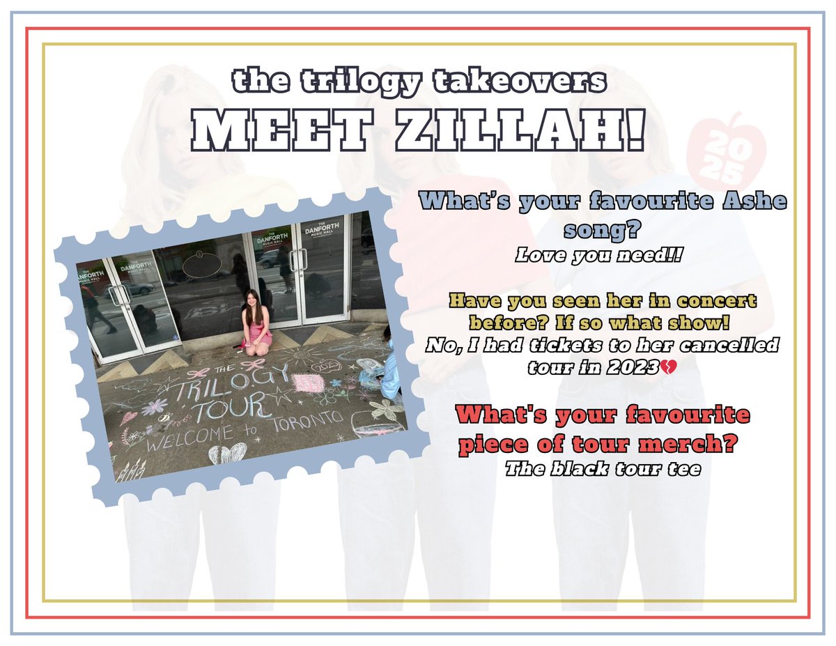 asheontour's tweet image. TORONTOOOOOOOOOOO

you know what's better than one trilogy takeover ? TWO!!! 

meet Tessa And Zillah who will be taking over the account today!