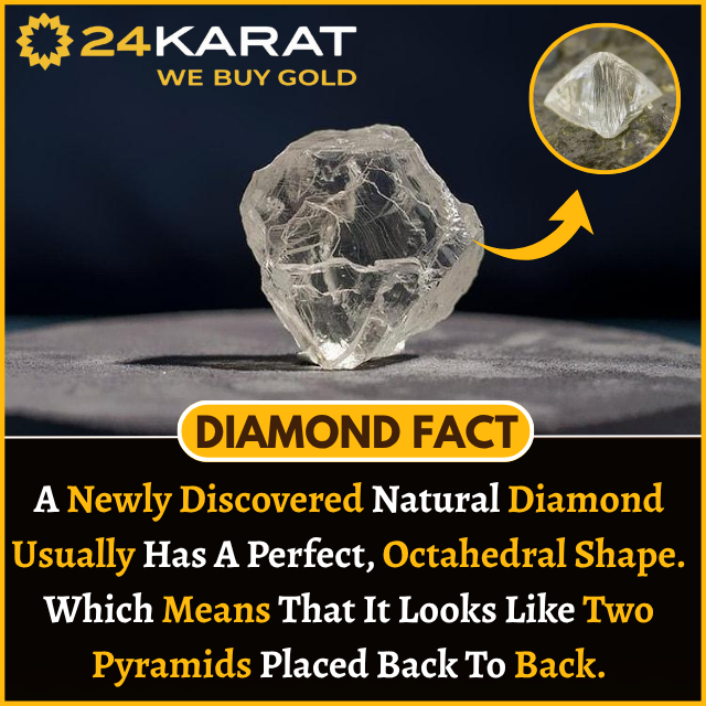 webuygoldsilver's tweet image. A newly discovered natural diamond often forms in a perfect octahedral shape — just like two pyramids joined base to base.

#DiamondFact #NaturalDiamond #DiamondShape #OctahedralDiamond #GemstoneKnowledge #24Karat #DiamondLovers #didyouknow #24karatwebuygold
