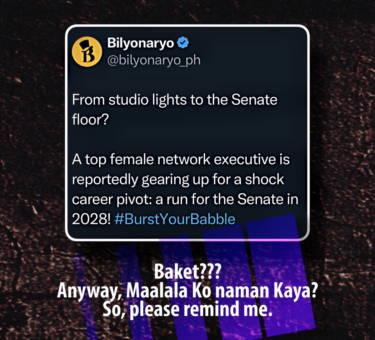 Shets. Showbeez na naman?