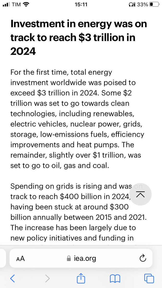 theodorstabile's tweet photo. @ryankatzrosene In as much as this is a positive and welcome trend, the definition of clean energy investment is a bit broad because it includes things like low-emission fuels, efficiency improvements, and heat pumps. An honest account would then oppositely include gas and oil heating (f.e.) https://t.co/8i11NqFiJq