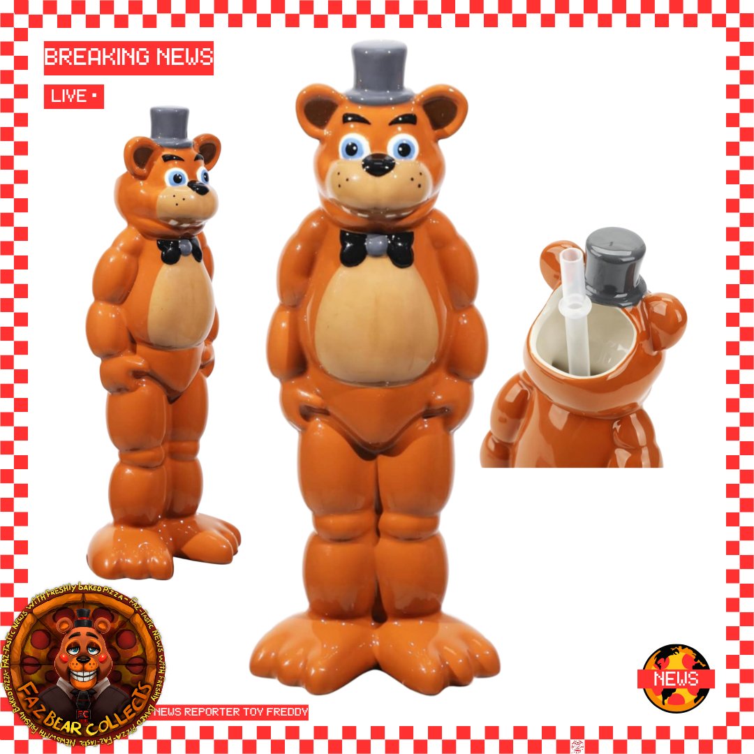 FazBearCollects's tweet image. 🐻🎤🍕Brand new ceramic freddy sipper by @BioworldMerch 🍕🎤🐻

#fnaf #fivenightsatfreddys #bioworld #scottcawthon #freddy #fnafnews #fnafmerch