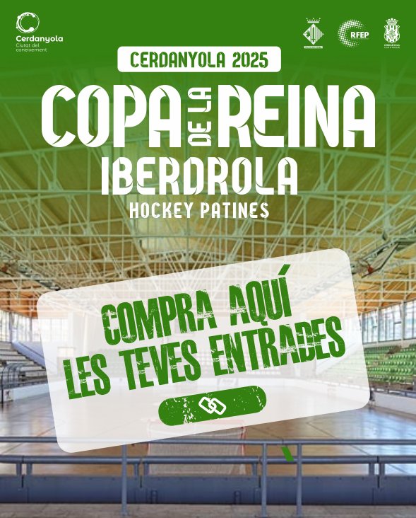 🙌🏼 𝐉𝐀 𝐃𝐈𝐒𝐏𝐎𝐍𝐈𝐁𝐋𝐄𝐒 🙌🏼

🌟 Ja estan a la venda les entrades per la Copa de la Reina

📥 Podeu accedir a través del següent enllaç:

fep.koobin.es 

No us quedeu sense 

#forçasarda💚 

#CerdanyolaCH #OkLligaIberdrola #CopadelaReina25