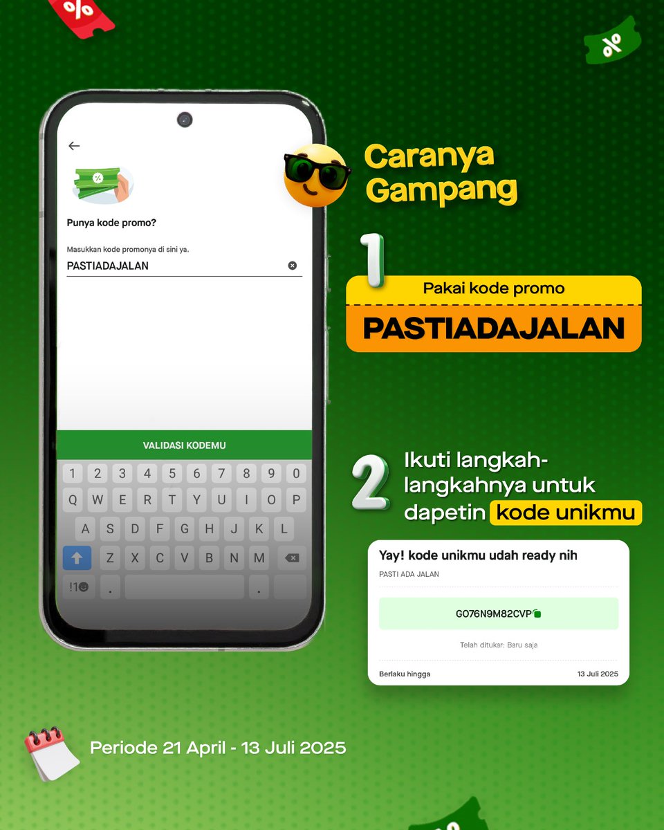 ecovolutionbemf's tweet image. IN THIS ECONOMY...
mau spill kode voucher GRATIS buat kalian yang bisa dipake buat gofood/goride/gocar!! 
tinggal enroll kode:

GOECOVOLUTION25
PASTIADAJALAN
GOCARAJA
GORIDEAJA
GOJEKHEMAT
GOWEEKEND
GOSTASIUN

BURUAN KLAIM BIAR BISA DAPET POTONGAN++😱😱
@gojekindonesia