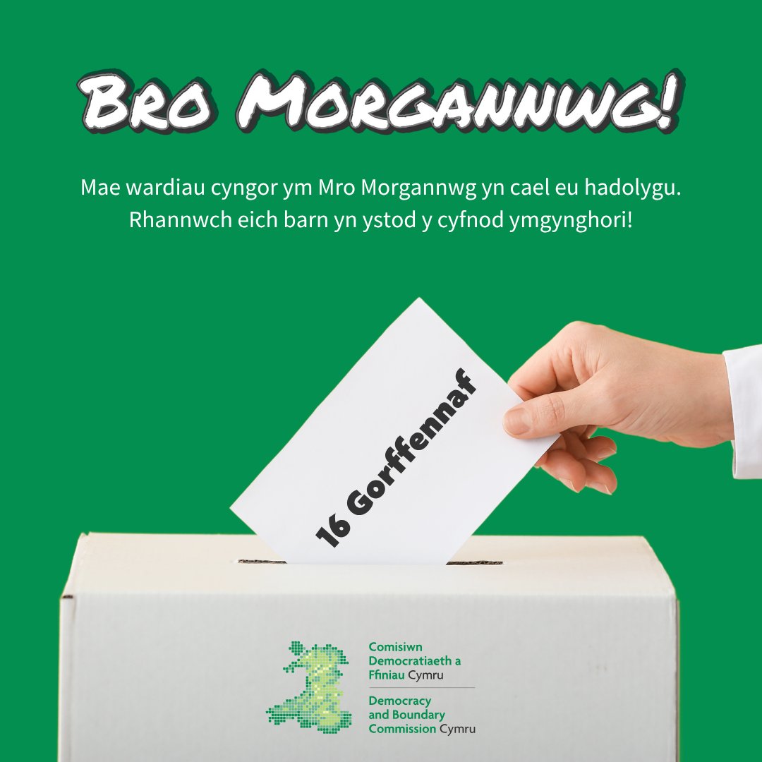 Mae ymgynghoriad cychwynnol arolwg etholiadol Bro Morgannwg ar agor.

Dysgwch mwy a lleisiwch eich barn 👇

cdffc.llyw.cymru/arolygon/05-25…