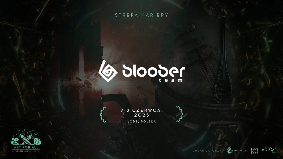 Art For All by Promised Land Art Festival (@promisedlandaf) on Twitter photo Kolejnym studiem, które spotkacie w Strefie Kariery na Art for All by Promised Land Art Festival będzie <a href="/BlooberTeam/">Bloober Team</a>!
Możecie ich kojarzyć z klimatycznych horrorów, które tworzą, takich jak Observer, Layers of Fear czy Medium, a także uznanego remake'u Silent Hill 2. Obecnie Kolejnym studiem, które spotkacie w Strefie Kariery na Art for All by Promised Land Art Festival będzie <a href="/BlooberTeam/">Bloober Team</a>!
Możecie ich kojarzyć z klimatycznych horrorów, które tworzą, takich jak Observer, Layers of Fear czy Medium, a także uznanego remake'u Silent Hill 2. Obecnie