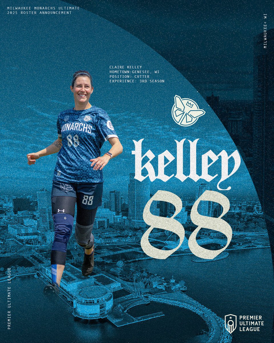 MonarchsMKE's tweet photo. Welcome BACK to the Monarchy, Claire Kelley! π¦
Back for her THIRD season with the Monarchs, Claire brings experience and a sneaky intensity to the team! π
#WingsUp #CrownsOn #PUL https://t.co/4x9mEudvnz