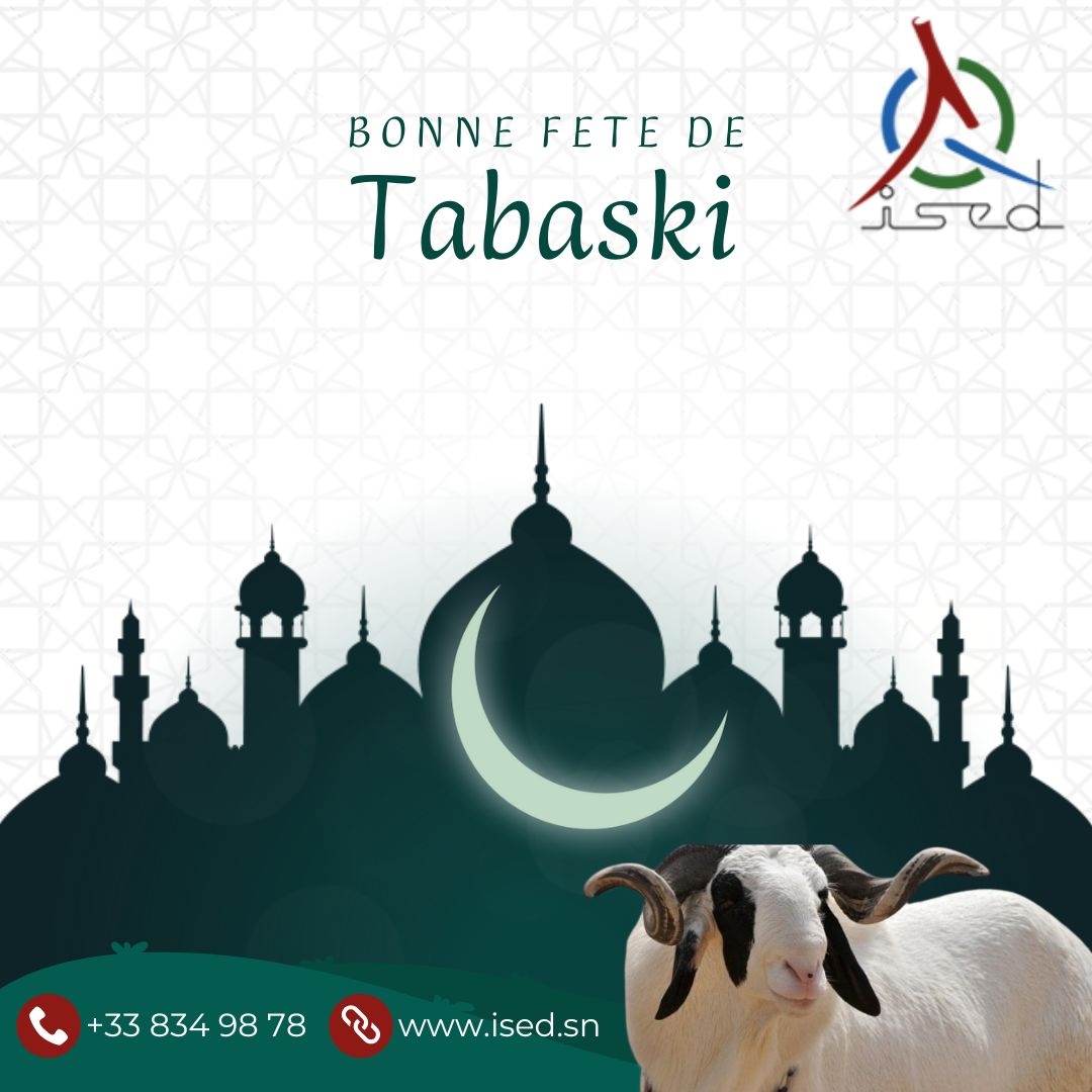 L’ISED souhaite une excellente fête de Tabaski à toute la communauté musulmane 🌙🕌

Paix, santé et solidarité en ce jour béni.

#Tabaski #ISED #Solidarité #Santé