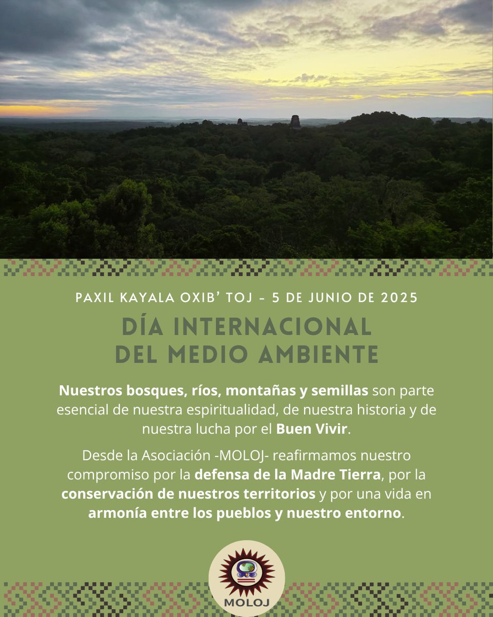 #diamundialdelmedioambiente 🌎

🌿 Recordamos el profundo valor y respeto que nuestros pueblos han sostenido históricamente hacia los bienes naturales, no como recursos, sino como seres con vida que nos permiten existir en equilibrio.

#Mujeres
#MujeresMayasPorElBuenVivir