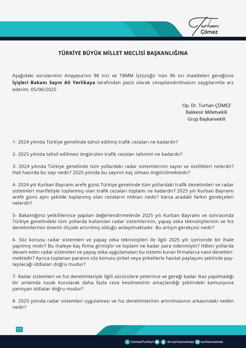 🚦2024 yılında 20 milyar TL trafik cezası toplamayı hedeflemişti iktidar.
💰Büyük bir başarı göstererek tam 44 milyar TL tahsil etti.
🚦2025 yılı için hedef büyüttü, 55 milyar TL toplarım diye düşündü.
💰Ama öyle büyük bir gayret gösterdi ki ilk 4 ayda kestiği ceza 55 milyar