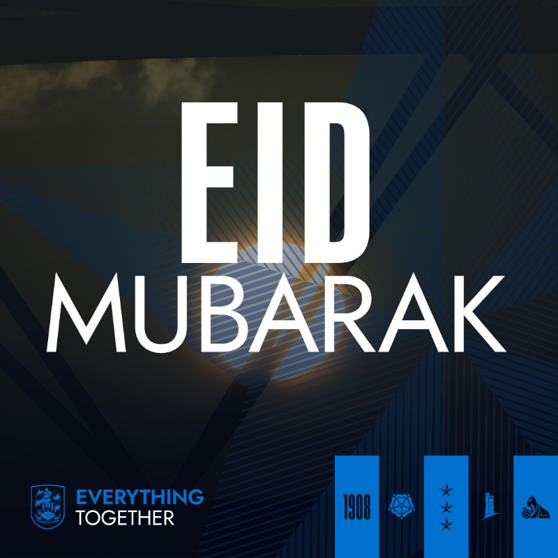 #EidMubarak to all our friends and supporters celebrating Eid al-Adha 💙

#TerriersTogether | #htafc