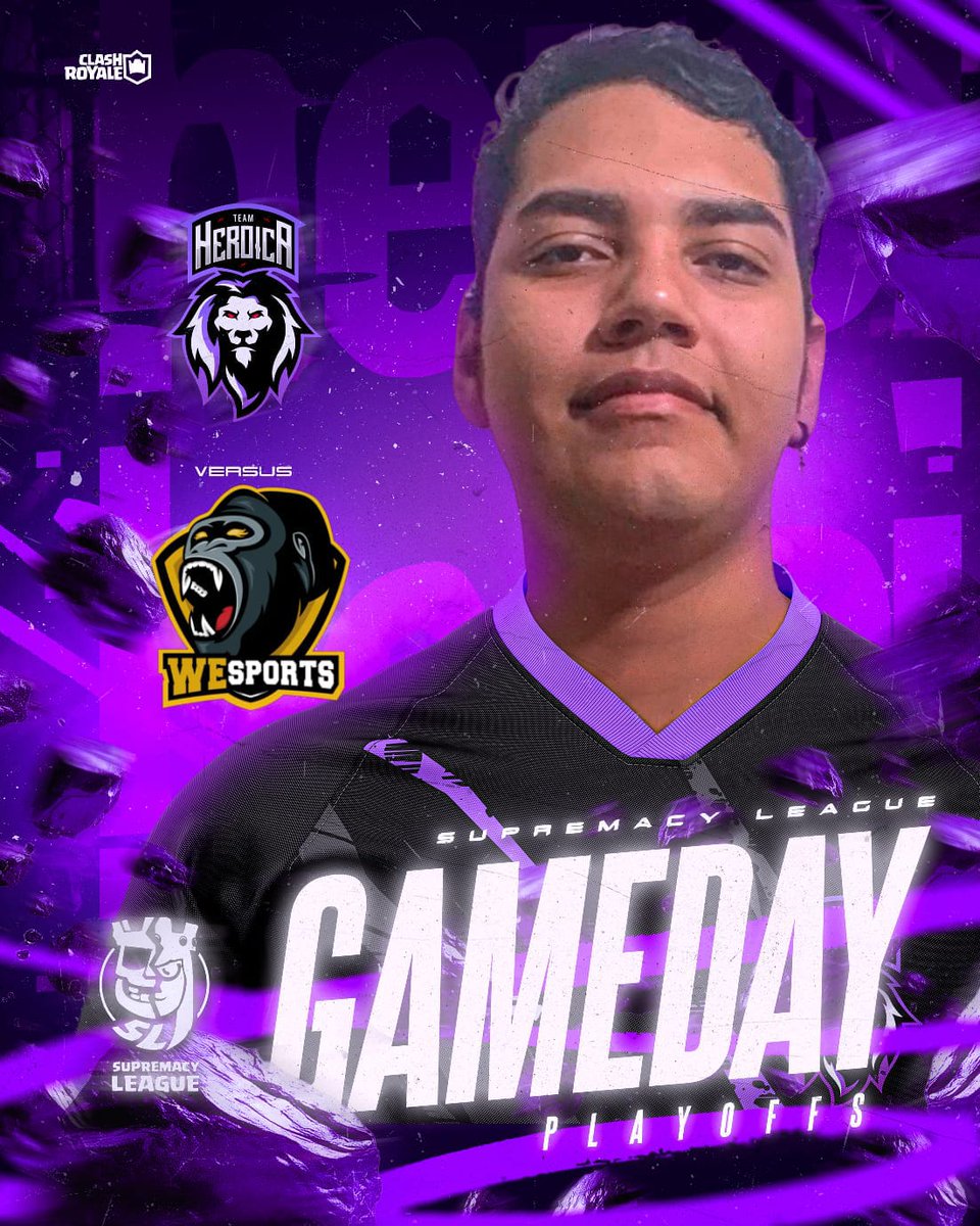 Team Heroica (@heroica_team) on Twitter photo 🟣 #CR - MATCH DAY ⚪
No hay margen de error, el que pierda se despide de esta competicion. 🦁💜
🏆 <a href="/CR_Supremacy/">Supremacy League</a>
🔹️ Play Offs
🆚 <a href="/WeSports_CR/">WeSports</a>
⏰ 14:00 PM 🇵🇪 13:00 PM 🇲🇽
📺 Twitch.tv/recameca
🎙️ <a href="/Recameca/">Recameca 😈</a> • <a href="/ChristianElNob/">ChristianElNob</a>
#WeAreTHeLions 🟣 #CR - MATCH DAY ⚪
No hay margen de error, el que pierda se despide de esta competicion. 🦁💜
🏆 <a href="/CR_Supremacy/">Supremacy League</a>
🔹️ Play Offs
🆚 <a href="/WeSports_CR/">WeSports</a>
⏰ 14:00 PM 🇵🇪 13:00 PM 🇲🇽
📺 Twitch.tv/recameca
🎙️ <a href="/Recameca/">Recameca 😈</a> • <a href="/ChristianElNob/">ChristianElNob</a>
#WeAreTHeLions