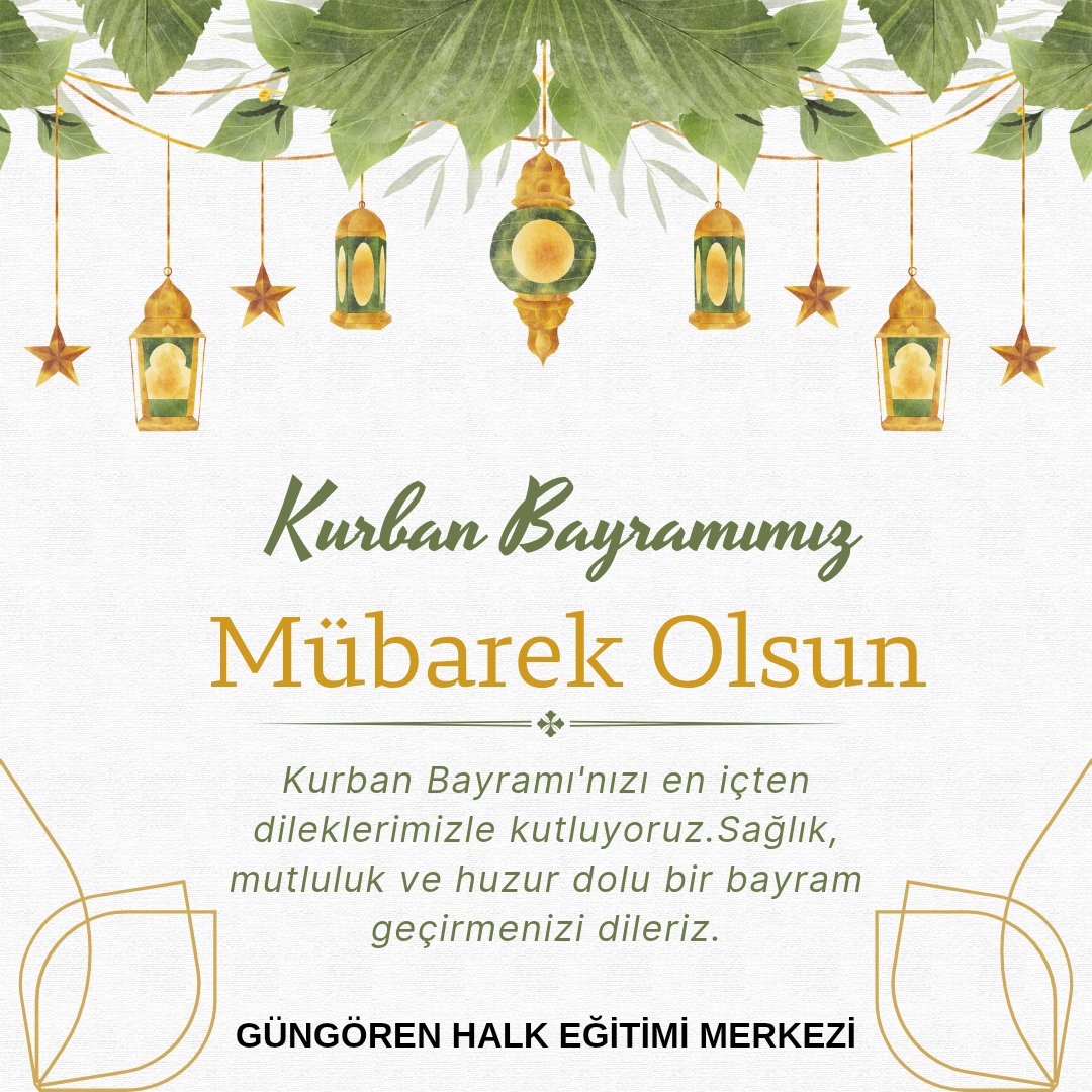 Kurban Bayramı'nızı en içten dileklerimizle kutluyoruz. Sağlık, mutluluk ve huzur dolu bir bayram geçirmenizi dileriz.