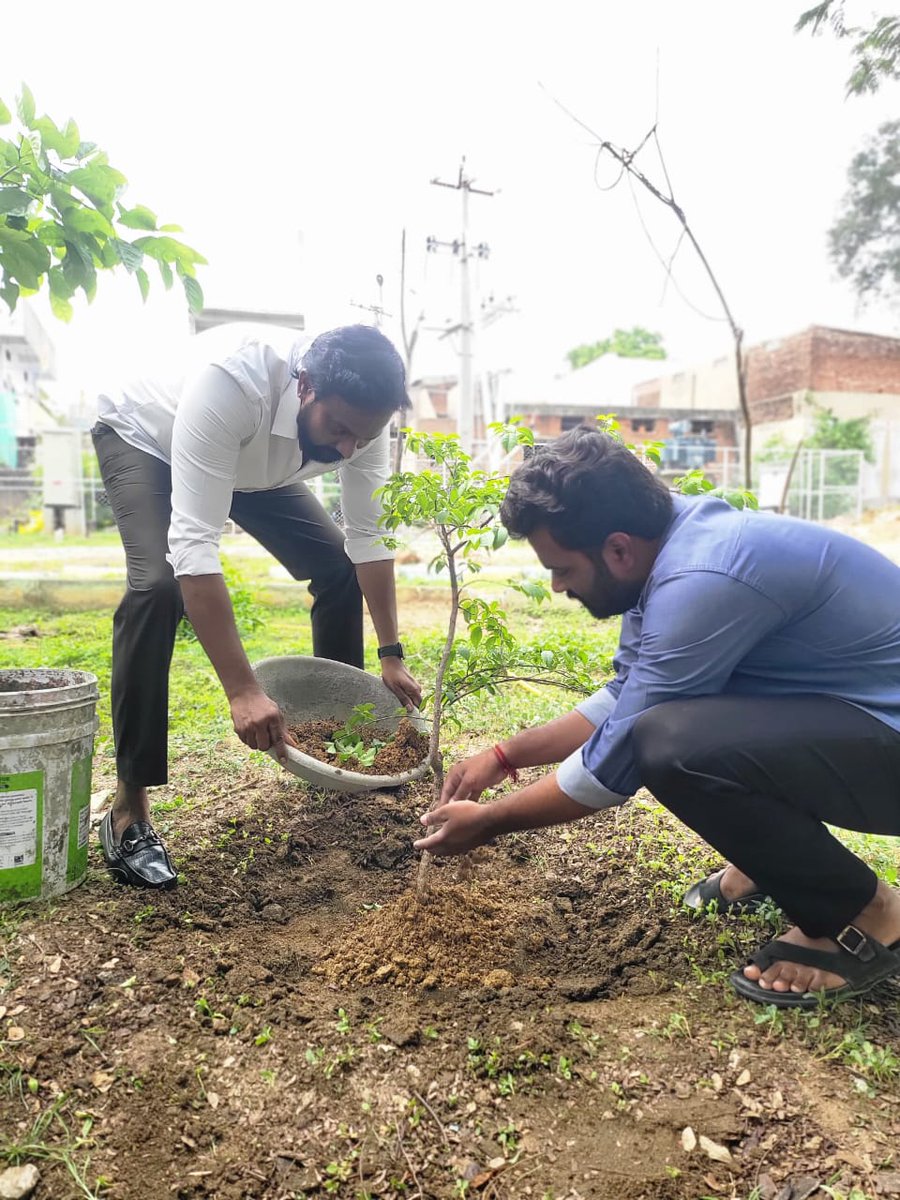 Haritha_Sena's tweet photo. ప్రపంచ పర్యావరణ దినోత్సవం సందర్బంగా గ్రీన్ ఇండియా ఛాలెంజ్ వ్యవస్థాపకులు గౌరవ శ్రీ @SantoshKumarBRS గారి, హరితసేన రాష్ట్ర కో-ఆర్డినేటర్ భోజనారాయణ గారి ఆదేశనుసరం మొక్కలు నాటిన నిజామాబాద్ జిల్లా హరితసేన అధ్యక్షులు సాంబార్ శ్రీకాంత్ గారు, నిజామాబాద్ అర్బన్ నియోజకవర్గ ఇంచార్జ్ సలంధ్ర విజయభాస్కర్  గారు. ఆదేశనుసారం 
#GreenIndiaChallenge #harithasena #haritha_sena
@BRSparty @RaghavBRS