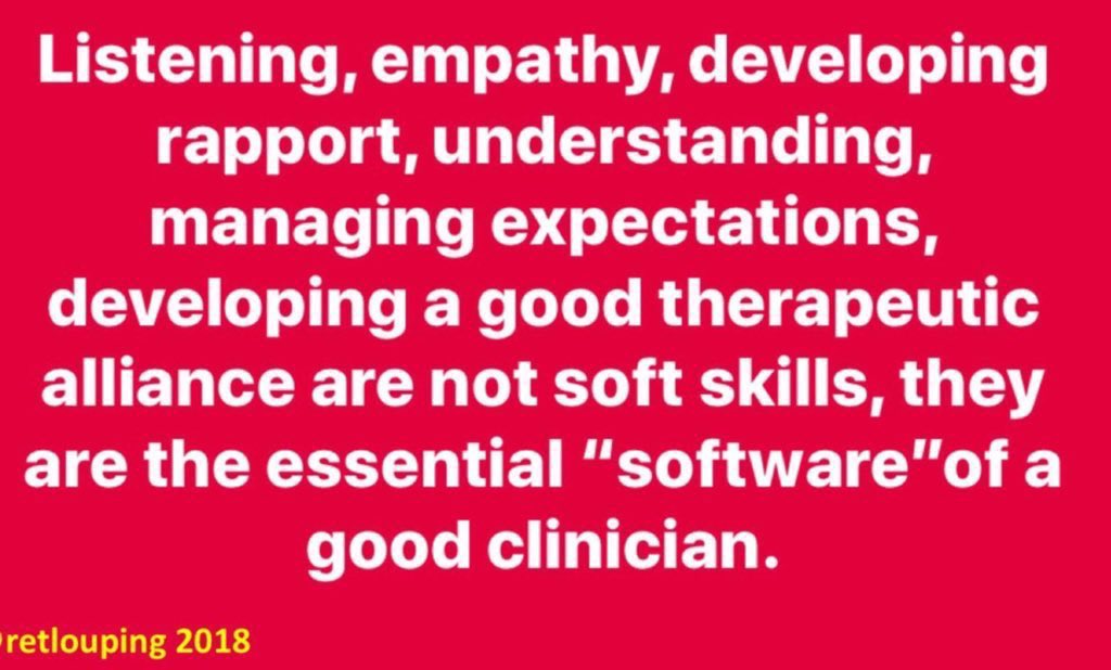I am constantly bombarded with “but how do you treat XYZ?”

Whilst I understand, it’s frustrating because you need work on the skills below, more often than not.

Me telling you means I know &amp; you still don’t. 

Stop looking for the secret treatment,start working on what matters,