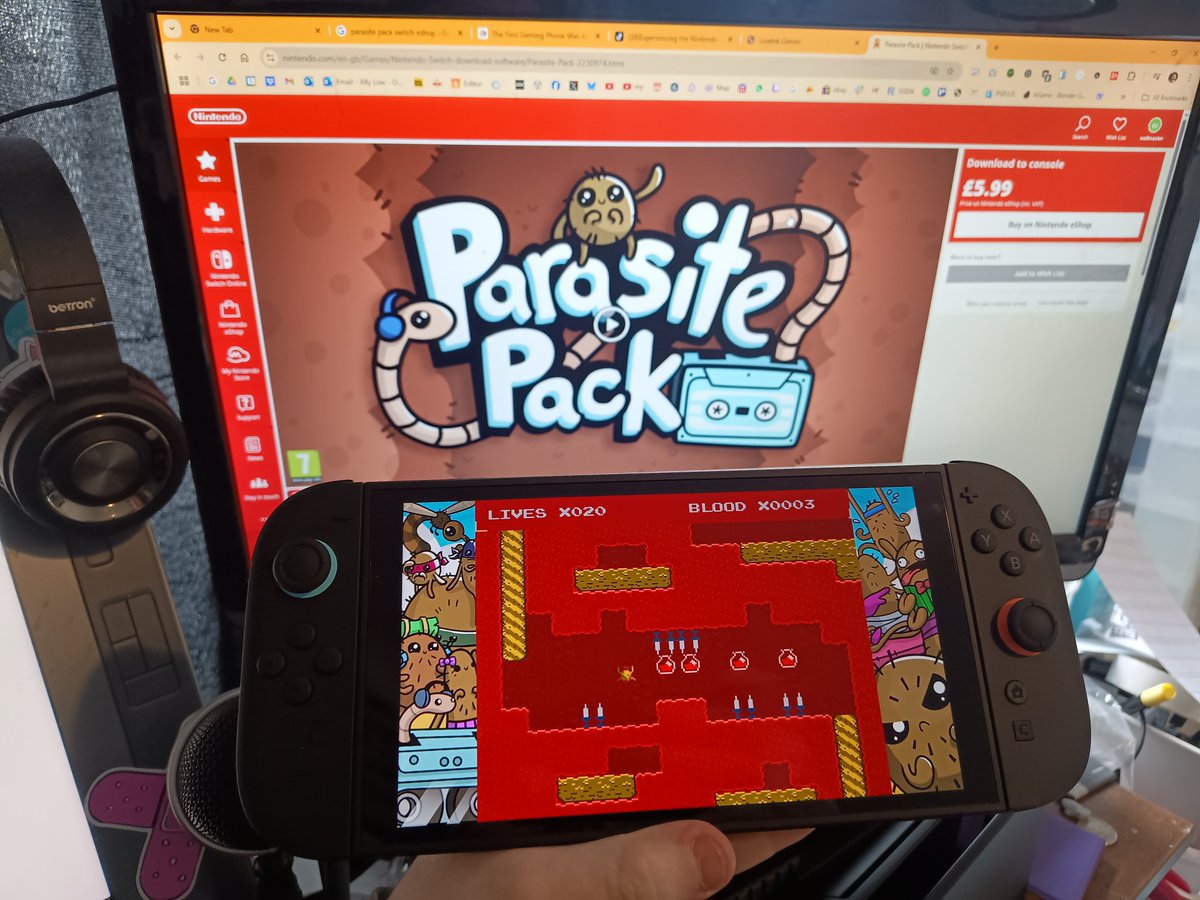 Alastair Low (Lowtek Games) (@wallmasterr) on Twitter photo What better way to test out your #switch2 than playing parasite pack containing 2 games made for the nes :)
#flea and #tapewormdiscopizzle
#indiegamedev #nesdev #indiedev #indiegame #nesmaker
<a href="/RatalaikaGames/">Ratalaika Games</a> <a href="/valdirsalgueiro/">Valdir Salgueiro</a> What better way to test out your #switch2 than playing parasite pack containing 2 games made for the nes :)
#flea and #tapewormdiscopizzle
#indiegamedev #nesdev #indiedev #indiegame #nesmaker
<a href="/RatalaikaGames/">Ratalaika Games</a> <a href="/valdirsalgueiro/">Valdir Salgueiro</a>