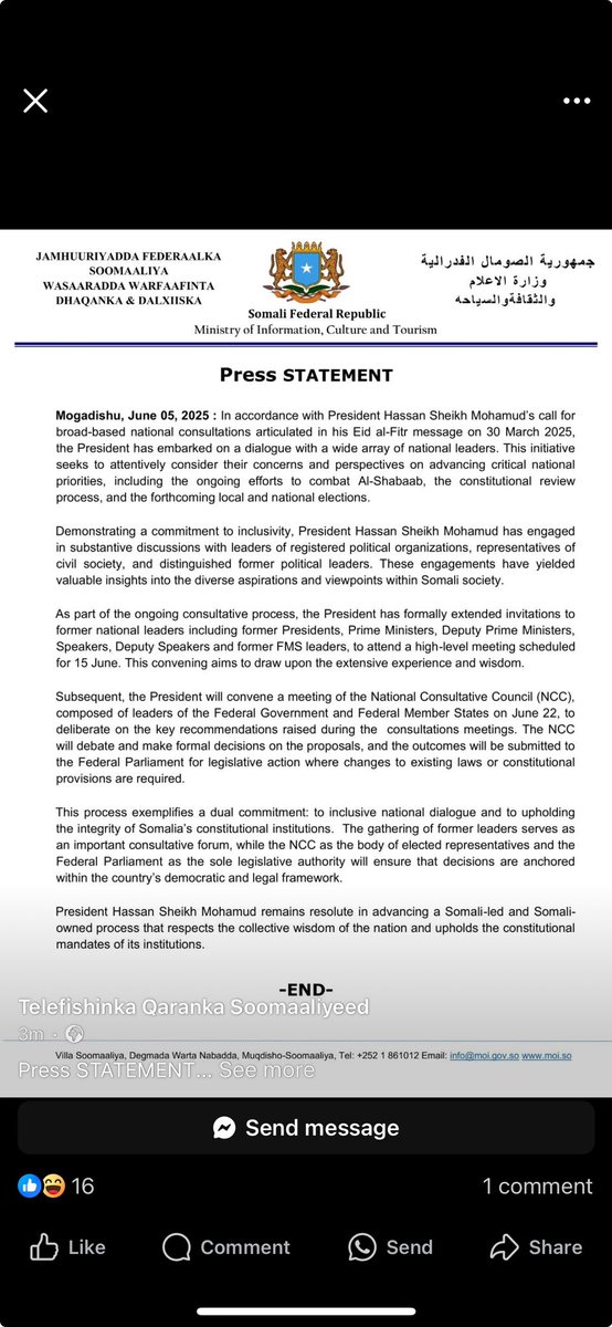 President HSM’s recent statement, though presented in the language of inclusivity and national dialogue, appears to be a carefully orchestrated attempt to deflect transparency and accountability amid growing public concern about the performance of the government. His recent