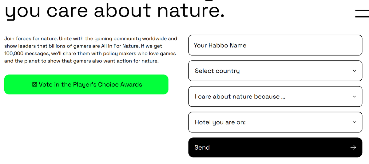 RELLENA EL FORMULARIO Y GANA UNA PLACA !!
#Habbo <a href="/Habbo/">Habbo</a>
<a href="/ESHabbo/">Habbo ES/MX</a>
RT y Me gusta para que todos tengan su placa !!!
