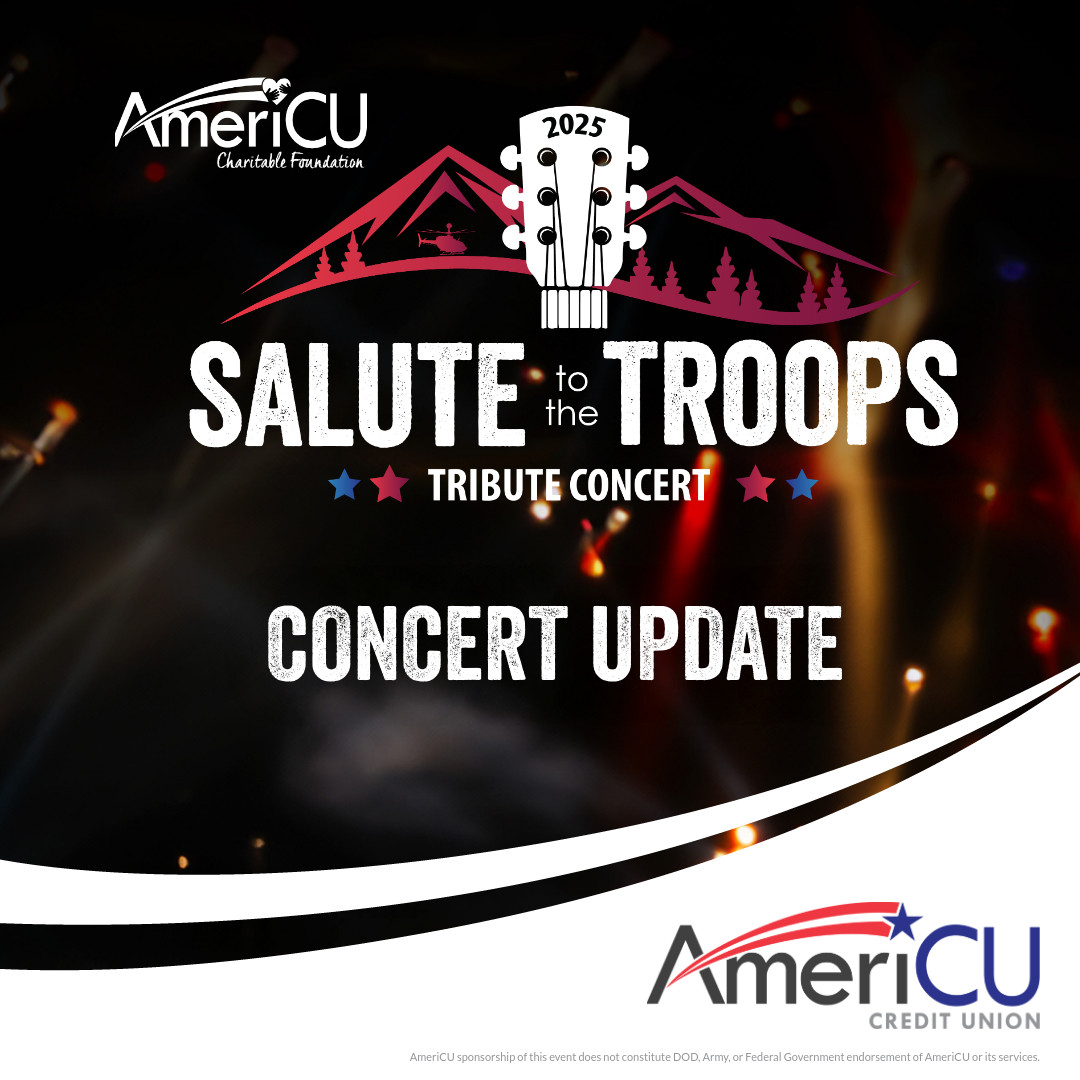 Due to ongoing vocal issues, Nate Smith has been forced to cancel all scheduled performances for the remainder of the month, including his appearance as the headliner for AmeriCU's Salute to the Troops Tribute Concert. We wish Nate a speedy recovery!

As they say, "the show must