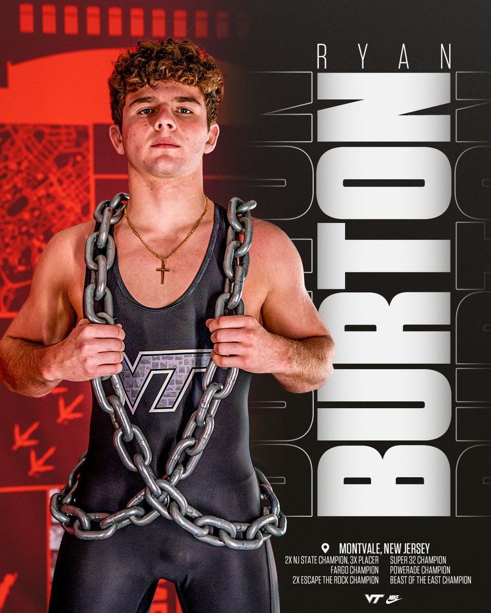 𝑰𝒏𝒄𝒐𝒎𝒊𝒏𝒈 𝑯𝒐𝒌𝒊𝒆𝒔 - 𝑹𝒚𝒂𝒏 𝑩𝒖𝒓𝒕𝒐𝒏 

P4P #12 in the final 2025 Big Board. Congrats on a phenomenal high school career. Ready to have another New Jersey hammer in Blacksburg 🔨

#ALLINALLTHETIME #ThisIsHome #Hokies 🦃