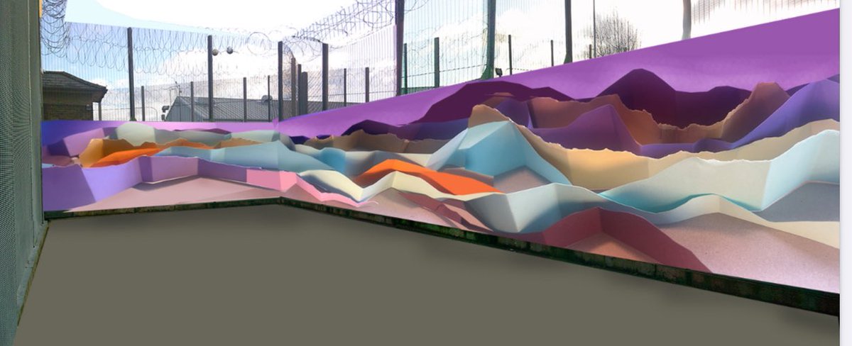 Very moving launch event at the Segregation Unit in HMP Downview Yesterday with The London School of Muralism.