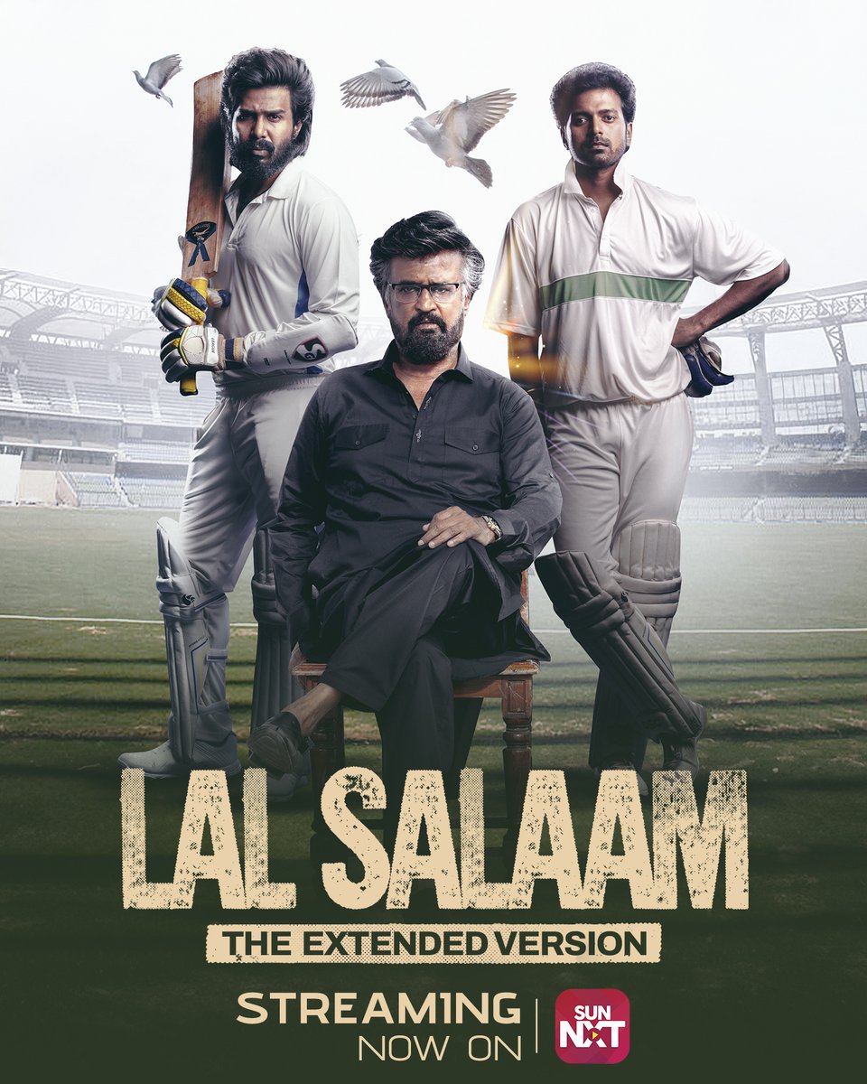 Step into the world of Lal Salaam! 🔥

Lal Salaam - The Extended Version streaming now on Sun NXT

#LalSalaamOnSunNXT #LalSalaam #Rajinikanth #VishnuVishal #Vikranth #AishwaryaRajinikanth #ARRahman #AnanthikaSanilkumar #DhanyaBalakrishna #SunNXT