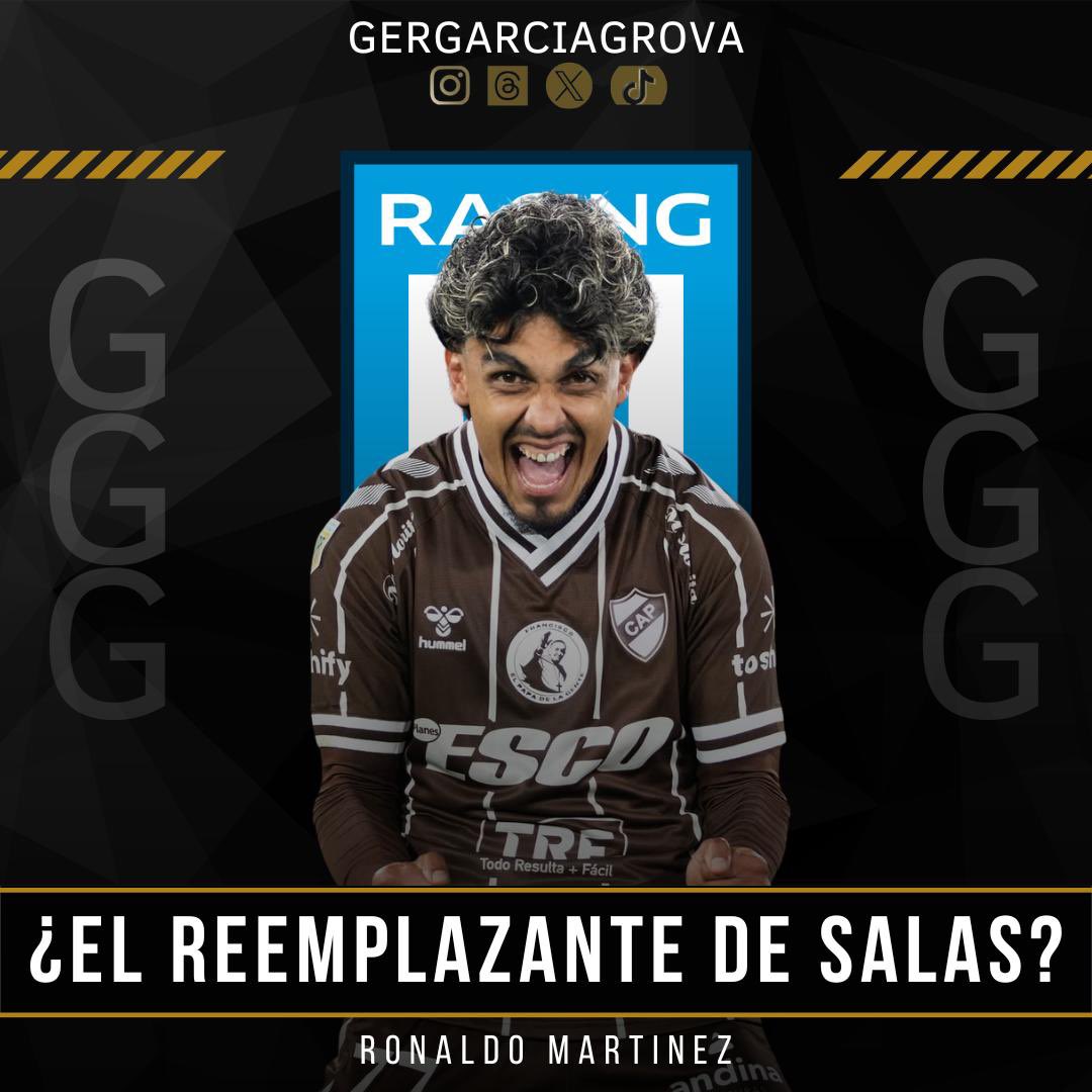 🚨Ronaldo Martínez, en la órbita de #Racing.

👉🏾El delantero 🇵🇾 de #Platense es del gusto de Gustavo Costas.

📍La directiva de #Racing esta al tanto y analiza los pasos a seguir

🤔¿Avanzarán si emigra Salas?